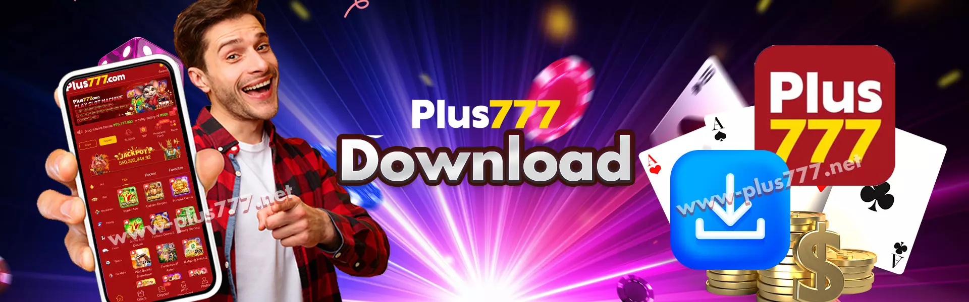 Download the Plus777 App