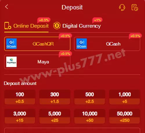 deposit form at plus777